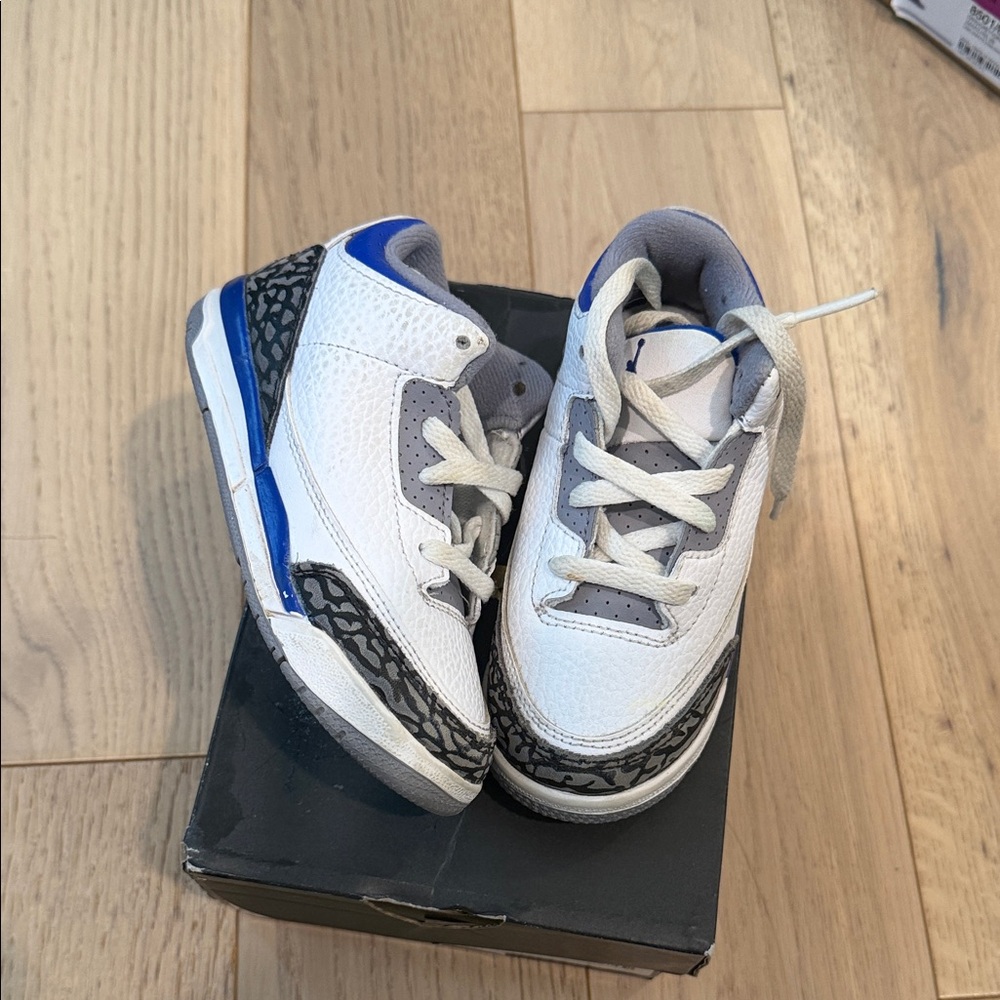 Kids Jordan 3 Racer Blue